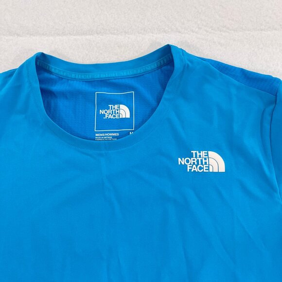 THE NORTH FACE Mens Medium True Run Short Sleeve Panel Running Shirt Blue 2021 - Picture 9 of 16